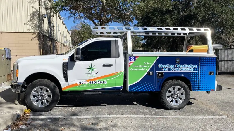 Service truck fleet graphics